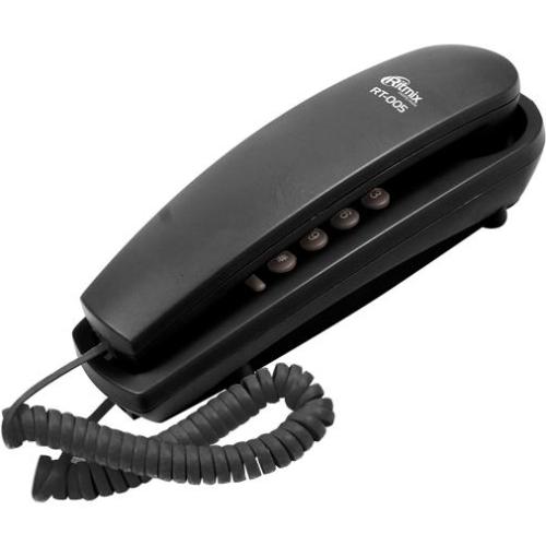 Стационарный телефон Ritmix RT-005, черный изображение