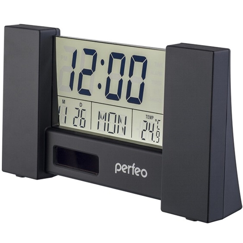 Электронные часы Perfeo City PF-S2056, черный корпус изображение