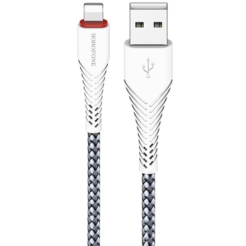 Кабель USB 2.0 Am - Lightning Borofone BX25 White, белый, 1 метр изображение