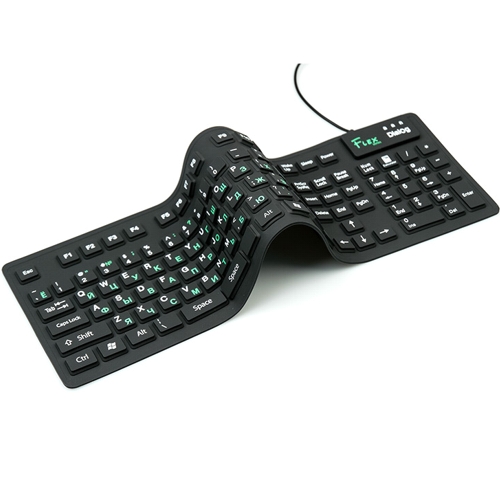 Клавиатура гибкая Dialog Flex KFX-05U, черная изображение