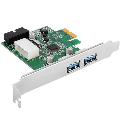 PCI-E на USB3.0 контроллер 2 внешних USB + 2 внутрених Orient VA-3U2219PE VL805 + разъем доп-питания изображение