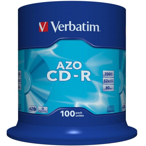 Диск CD-R 700 мБ Verbatim Datalife, в тубе 100 шт. изображение