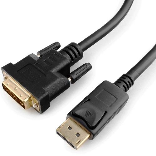 Адаптер DisplayPort на DVI-D 20M/19M Cablexpert CC-DPM-DVIM-6, 1.8 метра, черный изображение