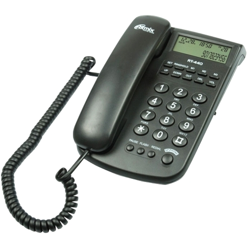 Стационарный телефон Ritmix RT-440, черный изображение
