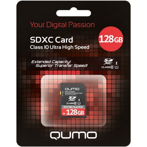 Карта памяти microSDXC Qumo Ultra High Speed-I, 128 Гб, класс 10 (20585) изображение