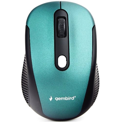 Мышь беспроводная  Gembird MUSW-420-2, черно-зеленый изображение