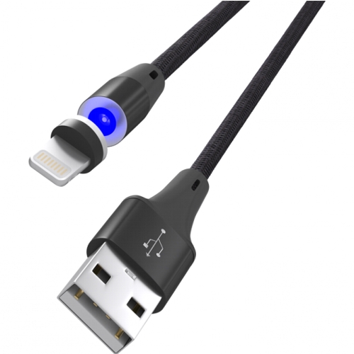 Кабель USB 2.0 Am-Lightning Ritmix RCC-522, черный, 1 метр изображение