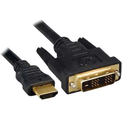 Кабель HDMI-DVI single link Cablexpert CC-HDMI-DVI-10, черный, 3 метра изображение