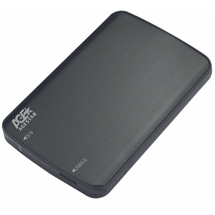 Внешний корпус для SSD-HDD AgeStar 3UB2A12, 2.5 SATA, черный изображение