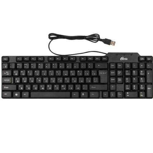 Клавиатура Ritmix RKB-111, черная изображение