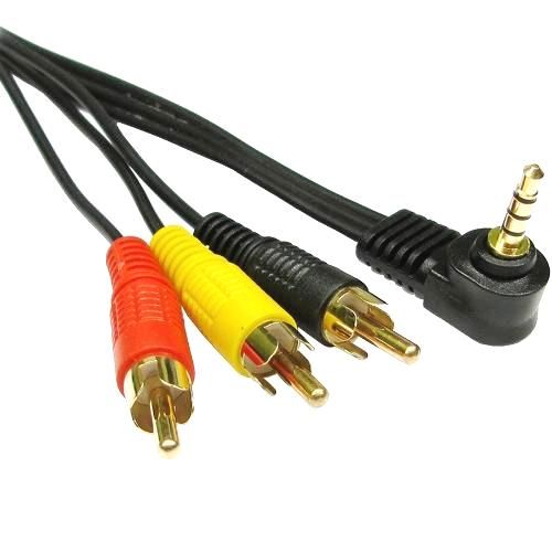 Аудио-видео кабель штекер 3.5 (4-конт.) x 3RCA (тюльпан-штекер), 1.5 метра (17-4412-4) изображение