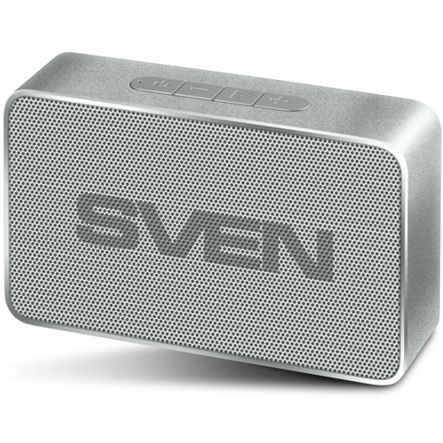 Колонка портативная Sven PS-85, 5 Вт, bluetooth, серебро изображение