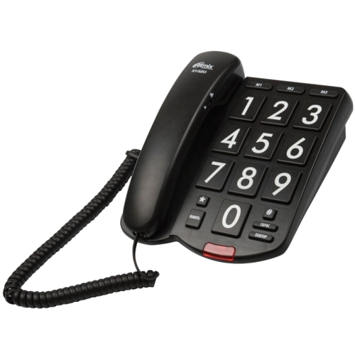 Стационарный телефон Ritmix RT-520, черный изображение