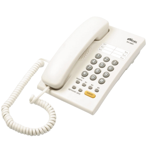 Стационарный телефон Ritmix RT-330, белый изображение