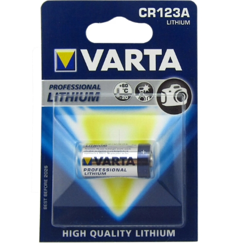Батарейка CR123A 3В литиевая Varta, в блистере,  1 шт. изображение