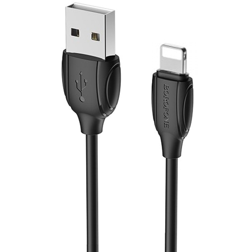 Кабель USB 2.0 Am - Lightning Borofone BX19 Black, черный, 1 метр изображение