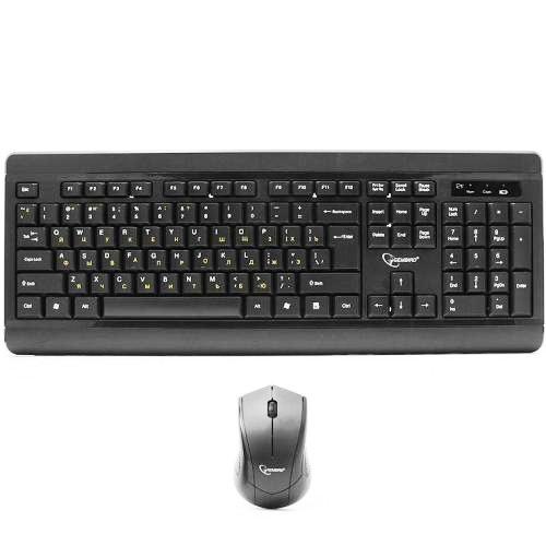 Беспроводная клавиатура и мышь комплект Gembird KBS-8001 изображение