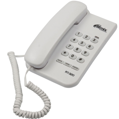 Стационарный телефон Ritmix RT-320, белый изображение