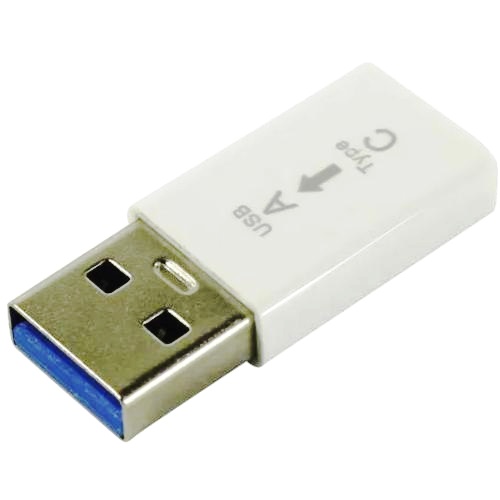 Адаптер USB3.0 Am на Type-C KS-is KS-379 White, белый изображение