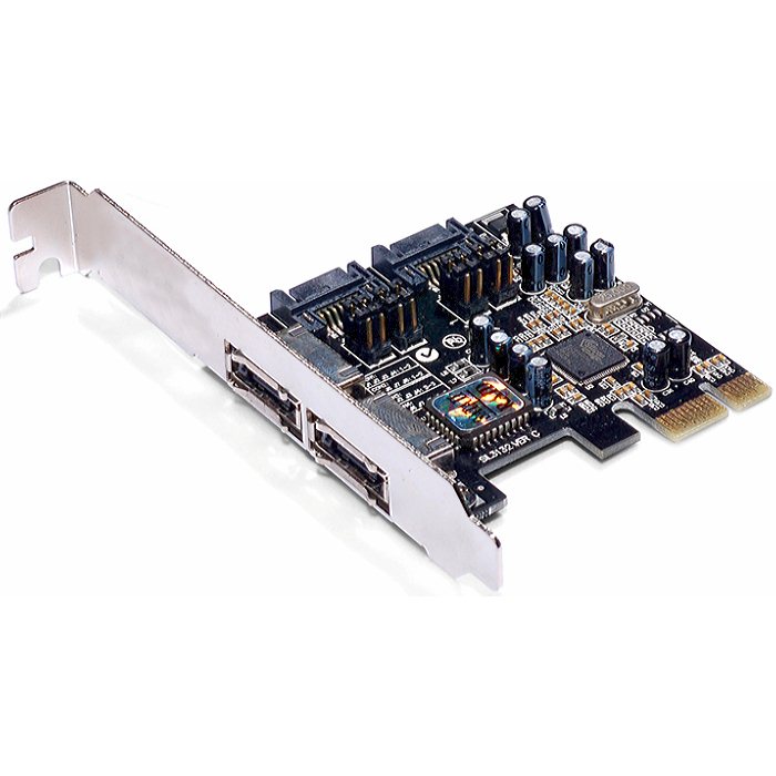 PCI-E на SATA3 контроллер 2 внешних + 2 внутренних SATA3 Orient A1061S до 6TB, чип ASM1061 изображение
