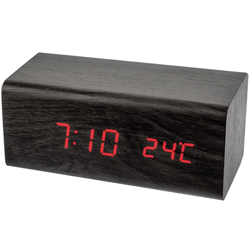 Электронные часы Perfeo Block, черный корпус изображение