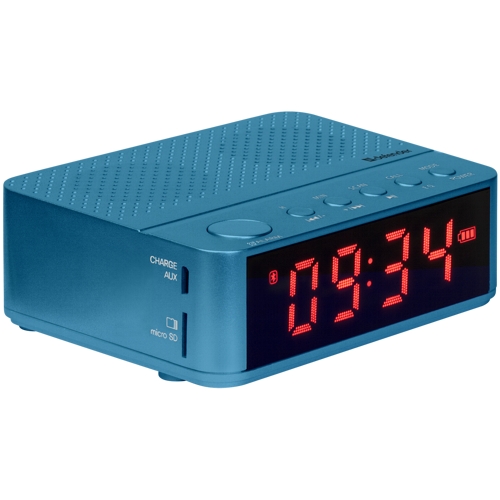 Электронные часы радиоприемник Defender Enjoy M800, 3Вт, bluetooth, синие изображение