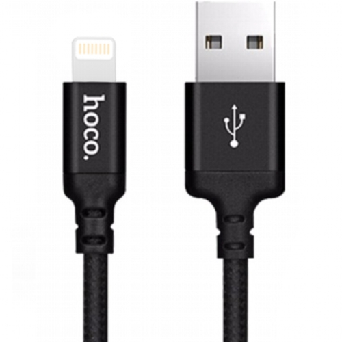 Кабель USB Am, Lightning Hoco X14 Black, черный, 1 метр изображение