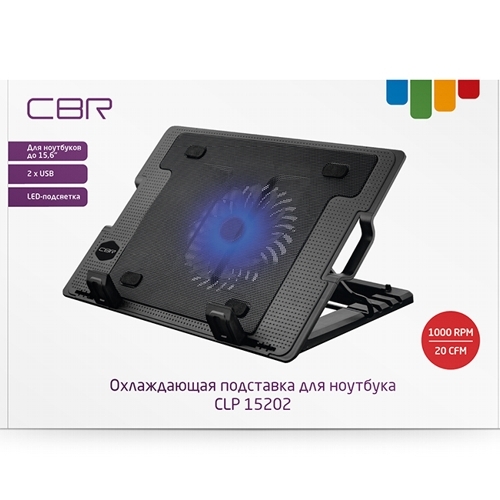 Охлаждающая подставка для ноутбука CBR CLP 15202 изображение