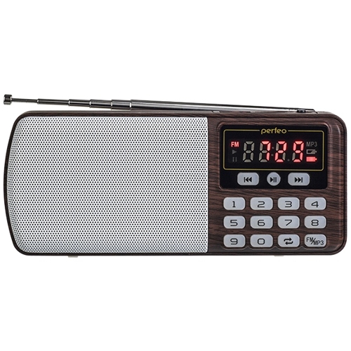 Радиоприемник Perfeo i120 Егерь, коричневый изображение