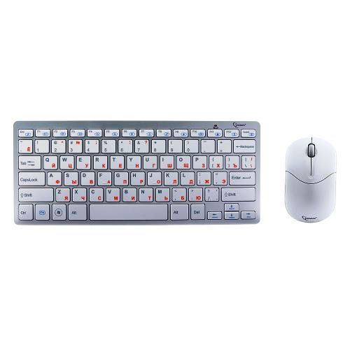 Беспроводная клавиатура и мышь комплект Gembird KBS-7001 RU изображение