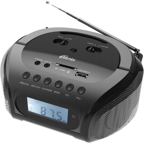 Радиоприемник Ritmix RBB-020 Bluetooth, 6 Вт изображение