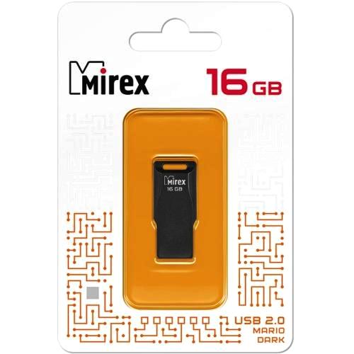 Флешка USB 2.0 Mirex Mario, 16 Гб, черная (13600-FMUMAD16) изображение