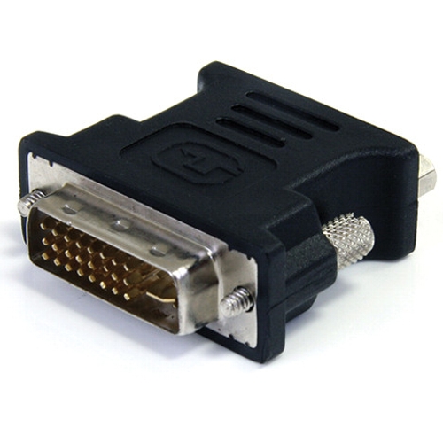 Видео адаптер DVI-I 29M-VGA F Orient C393B для подключения монитора, черный изображение