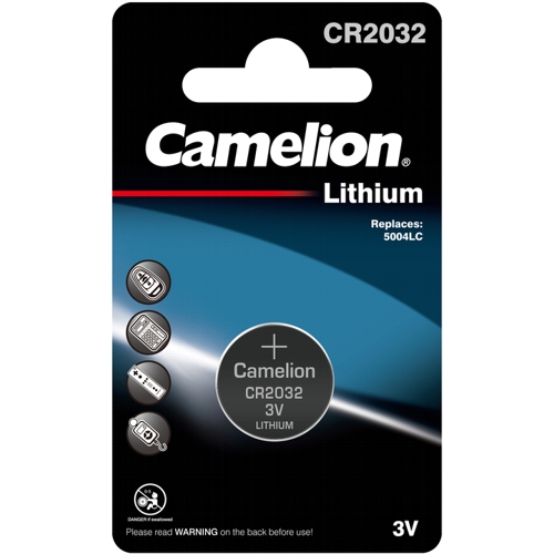 Батарейка CR2032 3В литиевая Camelion, в блистере, 1 шт. изображение