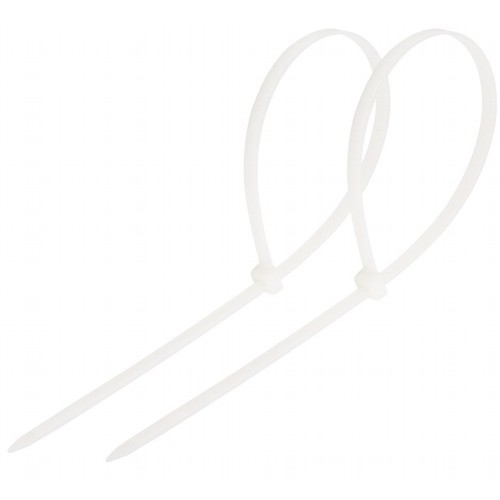 Стяжка нейлоновая Rexant 07-0300, 300*3,6 мм, 100 шт, белая  изображение