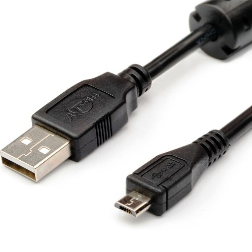 Кабель USB 2.0 Am-microB Atcom AT9175, 1.8 метра, черный изображение