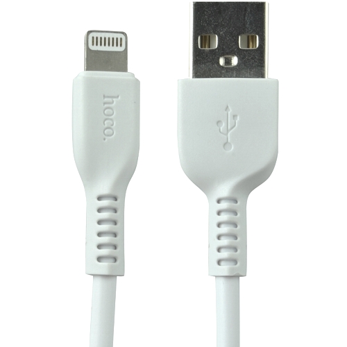Кабель USB Am, Lightning, Hoco X20 White, белый, 1 метр изображение