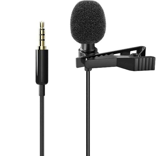 Микрофон Lavalier JH-043 на клипсе, 3.5мм, черный изображение
