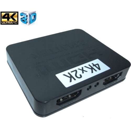 Разветвитель Orient HSP0102HL, сплиттер HDMI-4K 1 вход на 2 выхода, UHDTV 4K, черный изображение