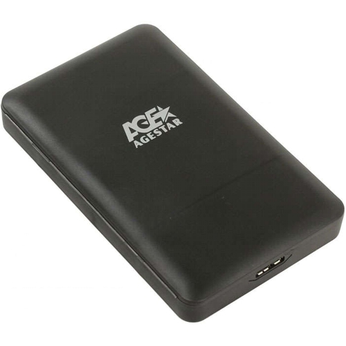 Внешний корпус для SSD-HDD AgeStar 3UBCP black, 2.5 SATA, черный изображение