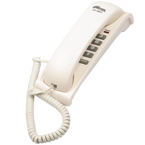 Стационарный телефон Ritmix RT-007, белый изображение