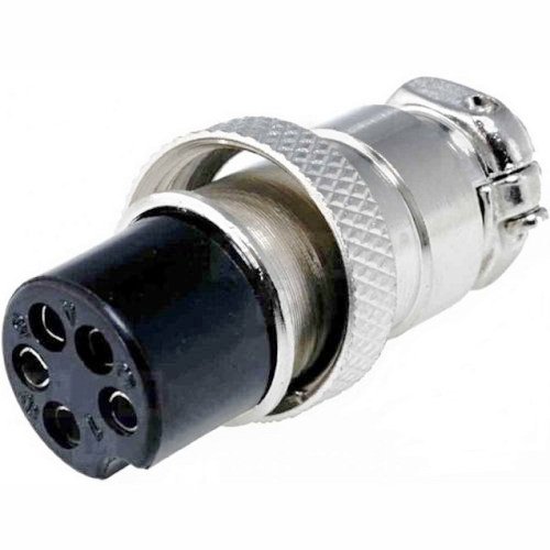 Штекер Premier 1-561-5 MIC16 5P "гн" металл на кабель изображение