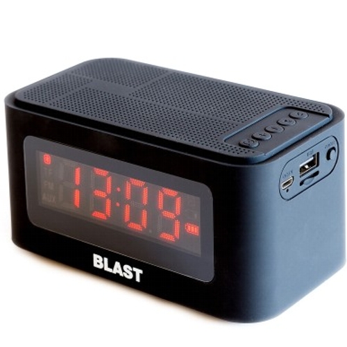 Электронные часы радиоприемник Blast BAS-750, 5Вт, bluetooth, черная изображение