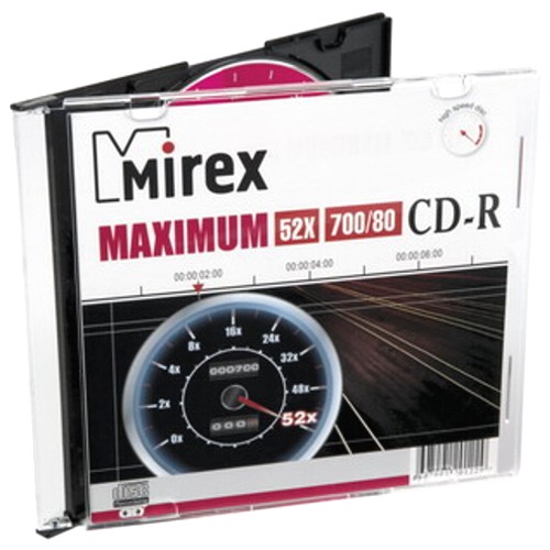 Диск CD-R 700 мБ Mirex Максимум, слим, 5 шт изображение