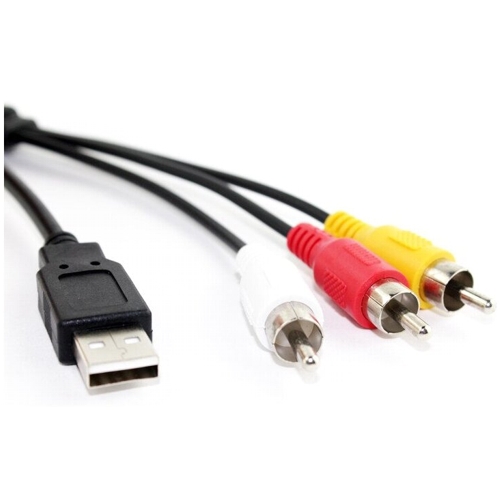 Кабель аудио-видео 3.5мм-USB Premier 5-920 USB Am на 3RCA, кабель 1.8 метра изображение
