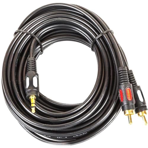 Аудио кабель Premier 5-034 2RCA штекер - 3.5мм штекер, 5 метров изображение