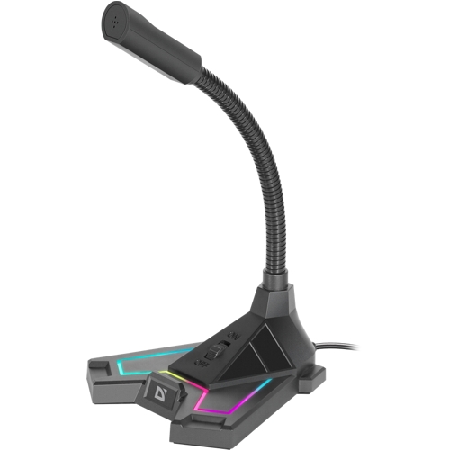 Микрофон игровой Defender Pitch GMC 200, подставка, черный изображение