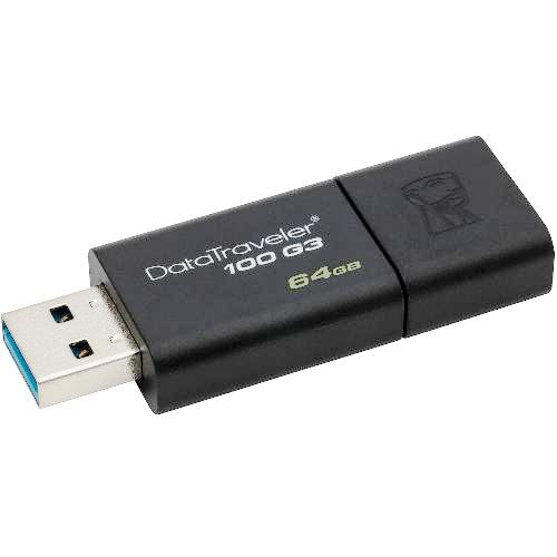 Флешка USB 3.0 Kingston  Data Traveler 100G3, 64 Гб, (DT100G3/64GB) изображение