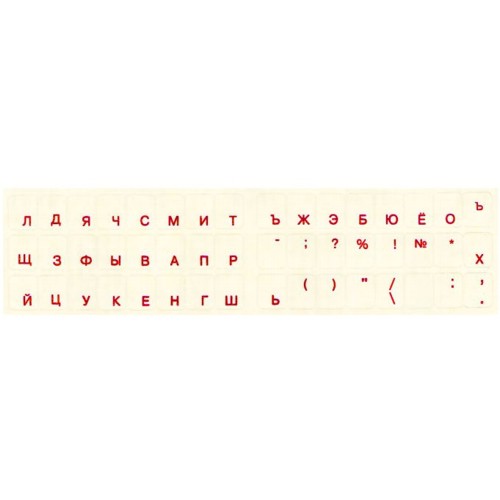 Наклейка-шрифт для клавиатуры D2 Tech SF-01R изображение