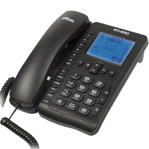 Стационарный телефон Ritmix RT-490, черный изображение